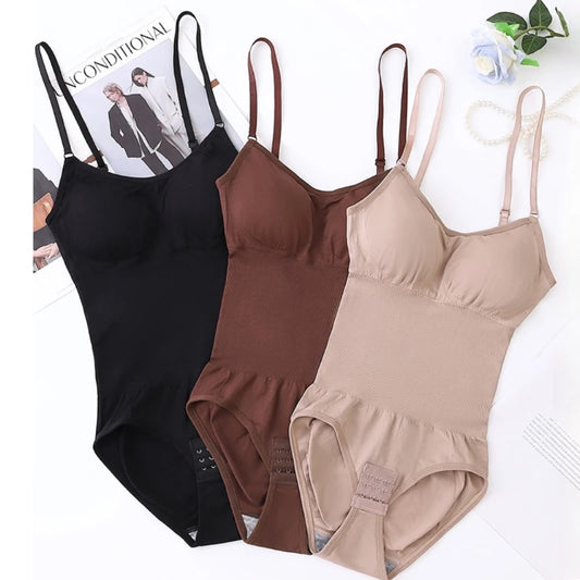 New Bodysuit Shapewear Women Tank Top Tummy Control Full Body Shaper Anti Chafing Shorts Slimming Waist Trainer Butt Lifter