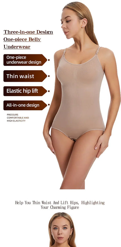 New Bodysuit Shapewear Women Tank Top Tummy Control Full Body Shaper Anti Chafing Shorts Slimming Waist Trainer Butt Lifter